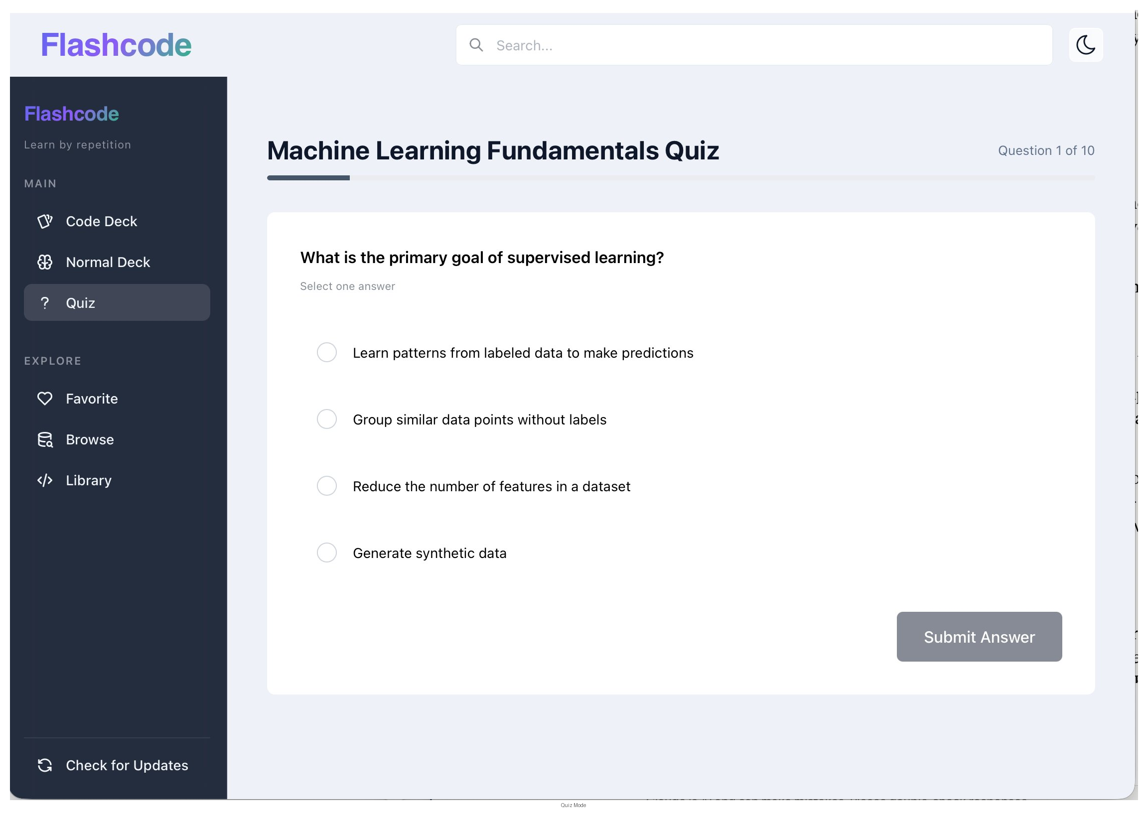 Flashcode — Anki, but built for people who write code — screenshot 2